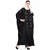 Designer Kaftan abaya with Handwork- Black